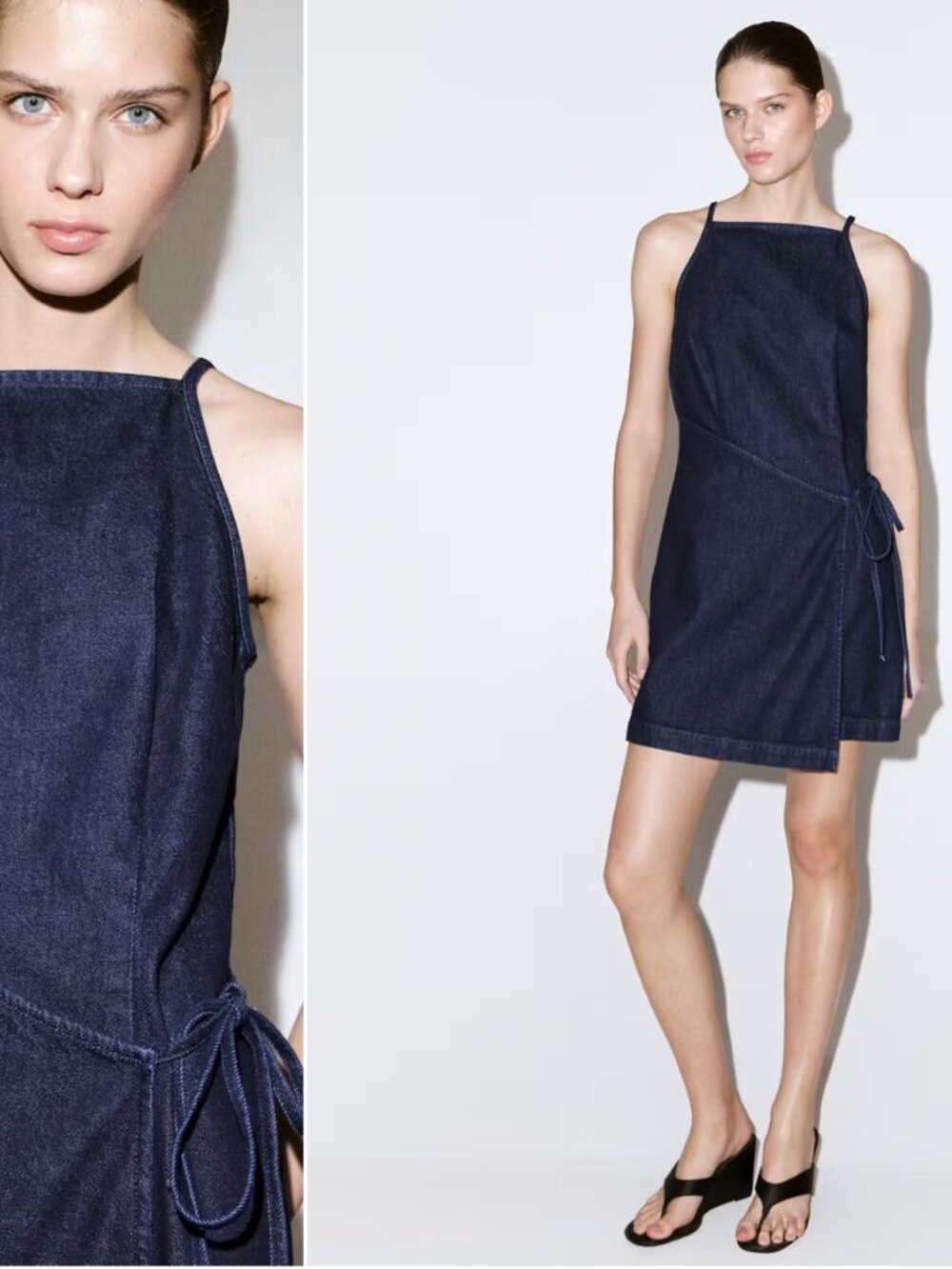 MANGO - Mini demin asymmetrical dress *NWT*